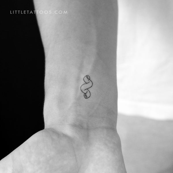 Cavatappi Pasta Temporary Tattoo - Set of 3