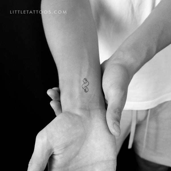 Cavatappi Pasta Temporary Tattoo - Set of 3