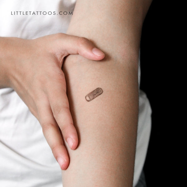 Rigatoni Pasta Temporary Tattoo - Set of 3
