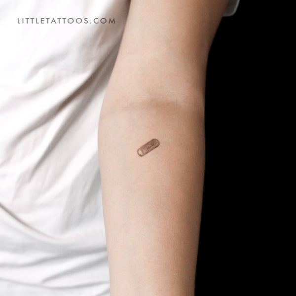 Rigatoni Pasta Temporary Tattoo - Set of 3