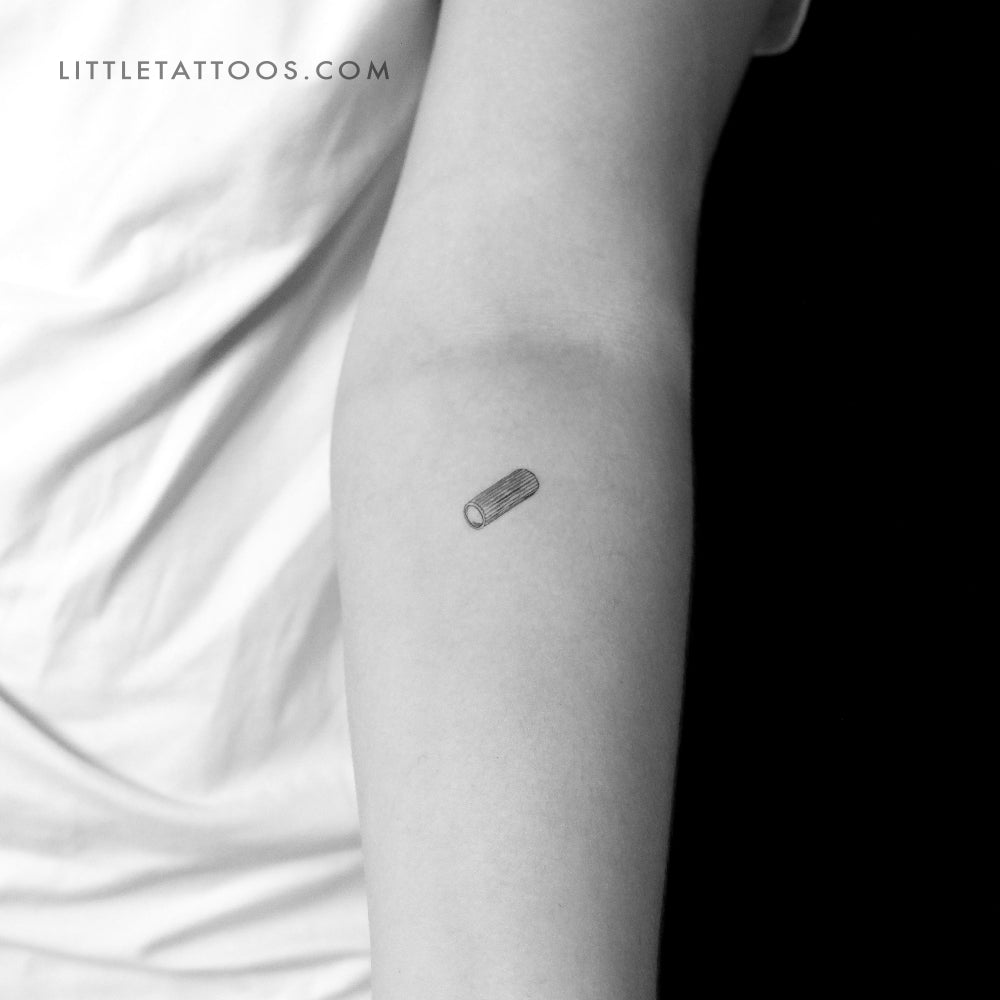 Rigatoni Pasta Temporary Tattoo - Set of 3