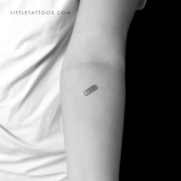 Rigatoni Pasta Temporary Tattoo - Set of 3