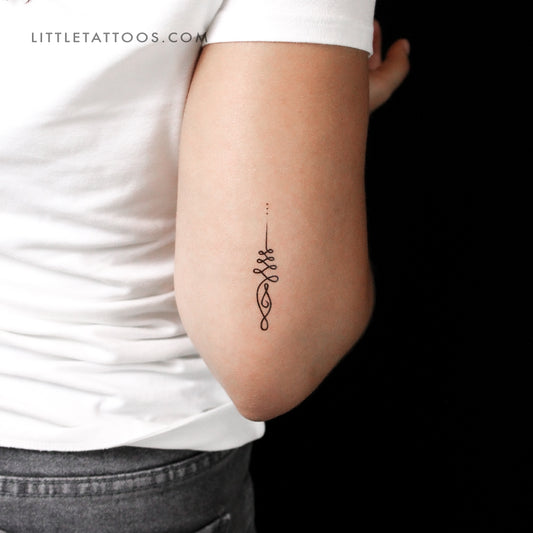 Unalome Temporary Tattoo - Set of 3