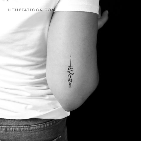 Unalome Temporary Tattoo - Set of 3