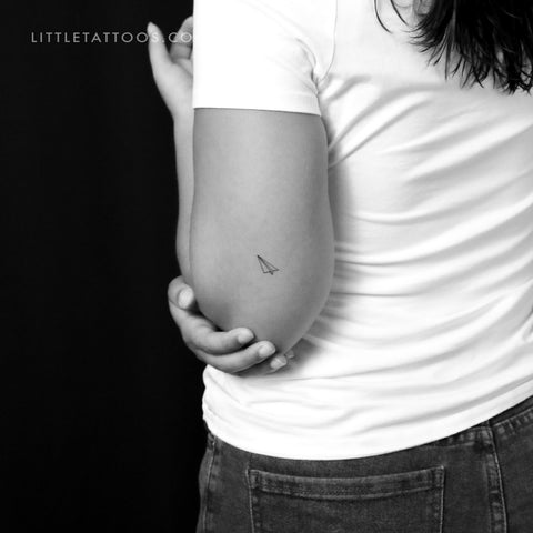 Paper Plane Temporary Tattoo - Set of 3