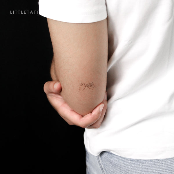 Small Pinky Promise Temporary Tattoo - Set of 3
