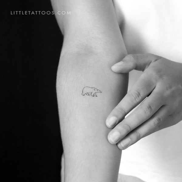 Polar Bear Temporary Tattoo - Set of 3