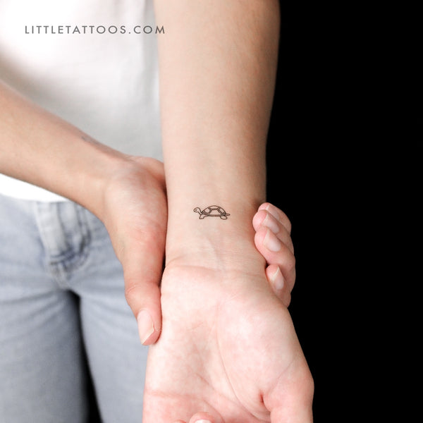 Tortoise Temporary Tattoo - Set of 3