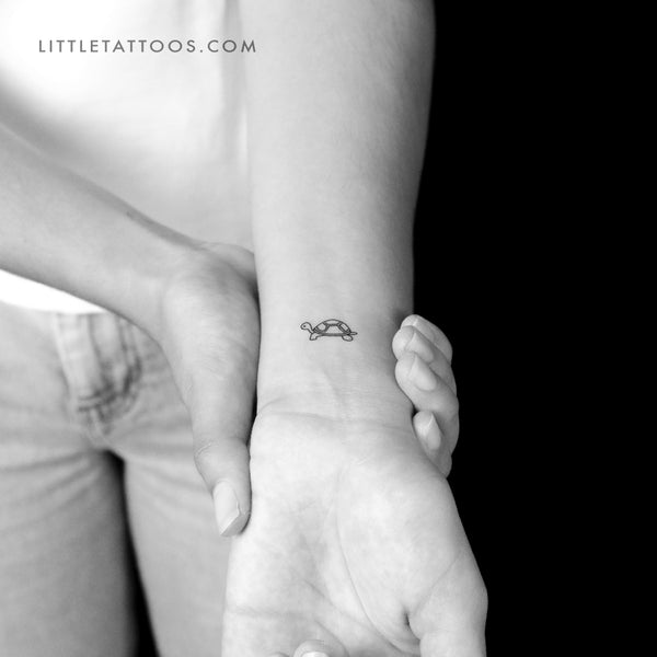 Tortoise Temporary Tattoo - Set of 3