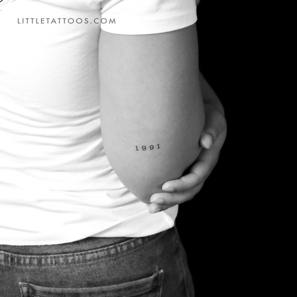 1991 Birth Year Temporary Tattoo - Set of 3