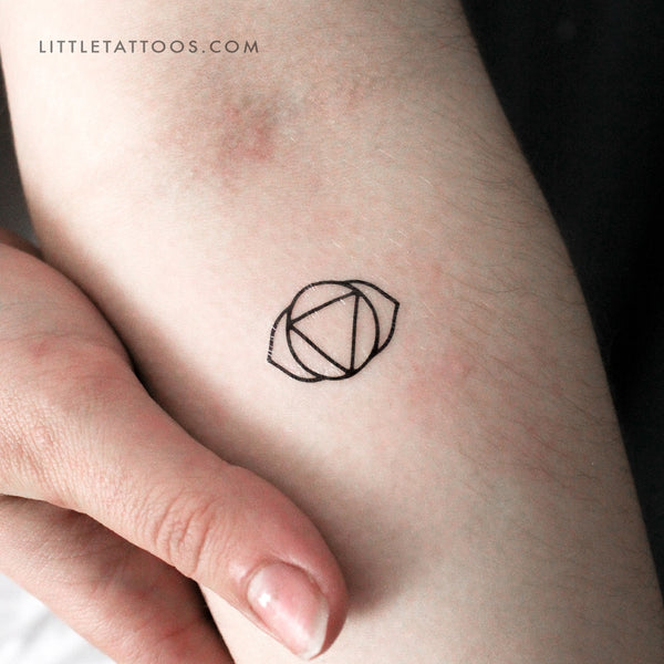 Ajna Chakra Temporary Tattoo - Set of 3