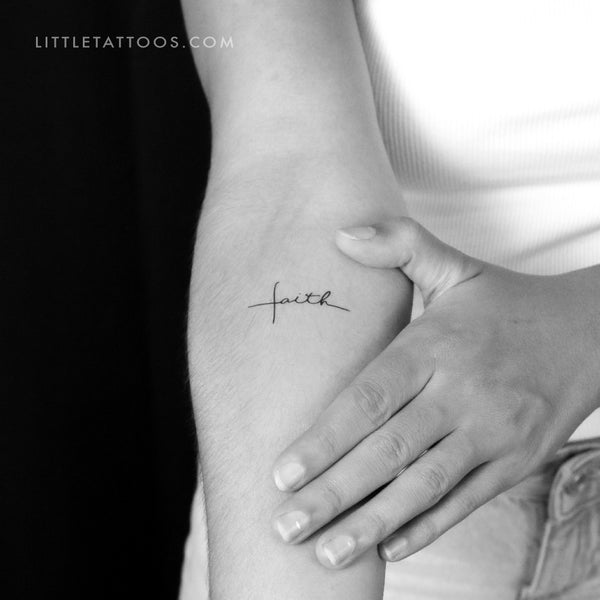 Faith Cross Temporary Tattoo - Set of 3