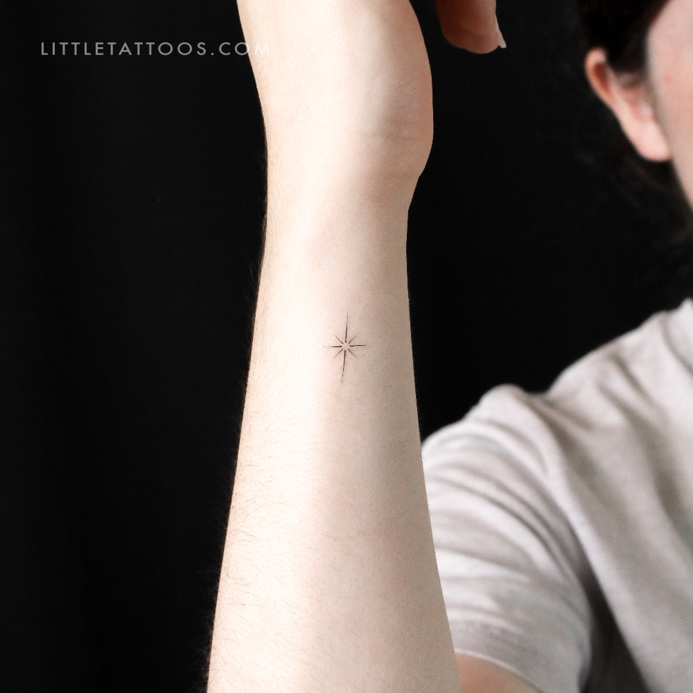 Tatuaje temporal de la Estrella del Norte - Juego de 3