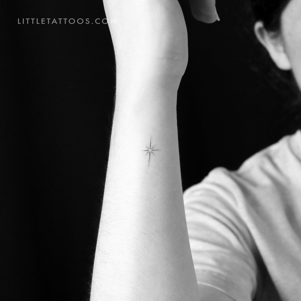North Star Temporary Tattoo - Set of 3