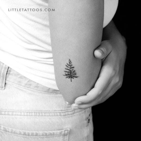Pine Tree Temporary Tattoo - Set of 3