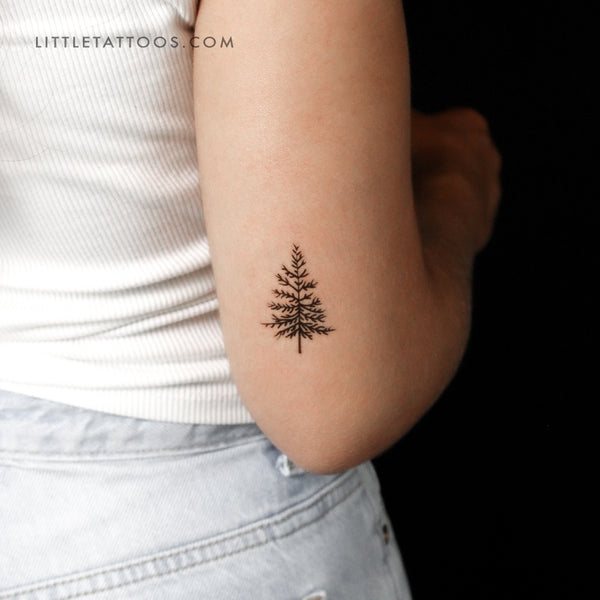 Pine Tree Temporary Tattoo - Set of 3