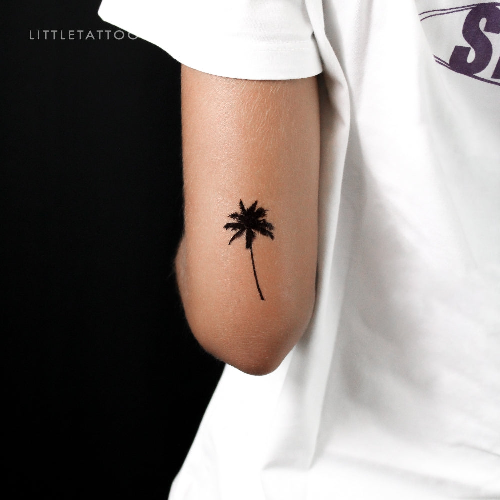 Palm Tree Temporary Tattoo - Set of 3