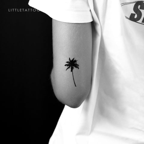 Palm Tree Temporary Tattoo - Set of 3