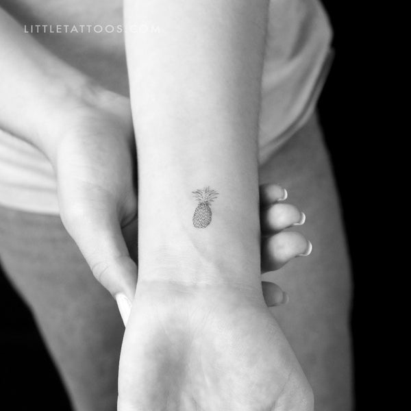 Little Pineapple Temporary Tattoo - Set of 3