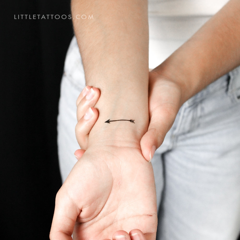 Tatuaje temporal de flecha pequeña - Juego de 3
