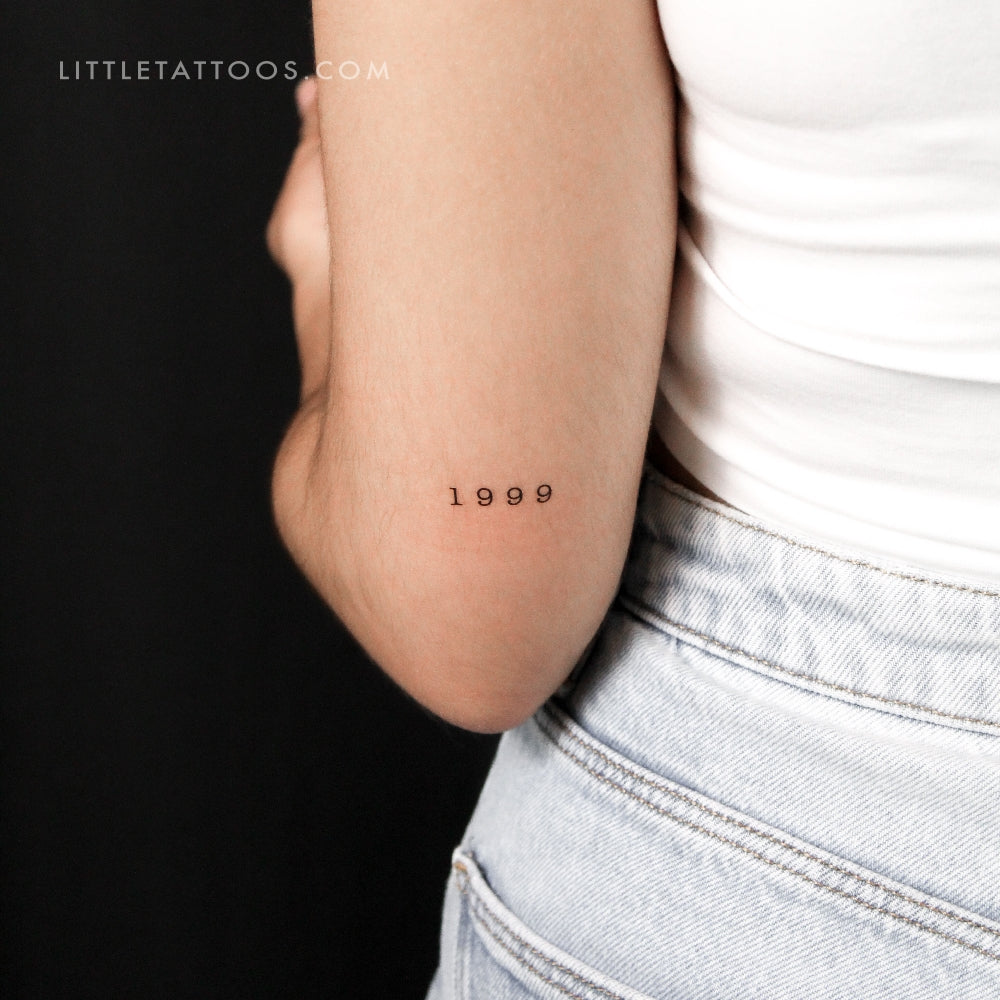 1999 Birth Year Temporary Tattoo - Set of 3