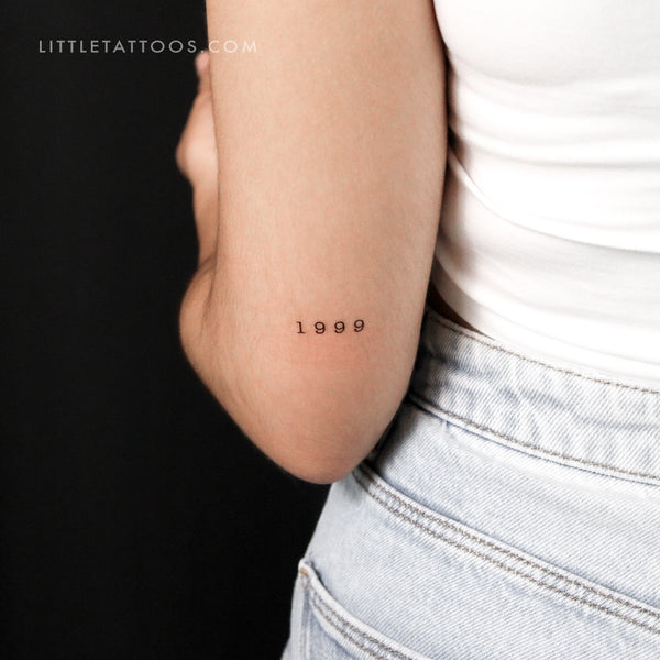 1999 Birth Year Temporary Tattoo - Set of 3