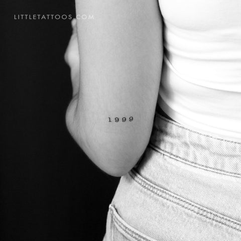 1999 Birth Year Temporary Tattoo - Set of 3