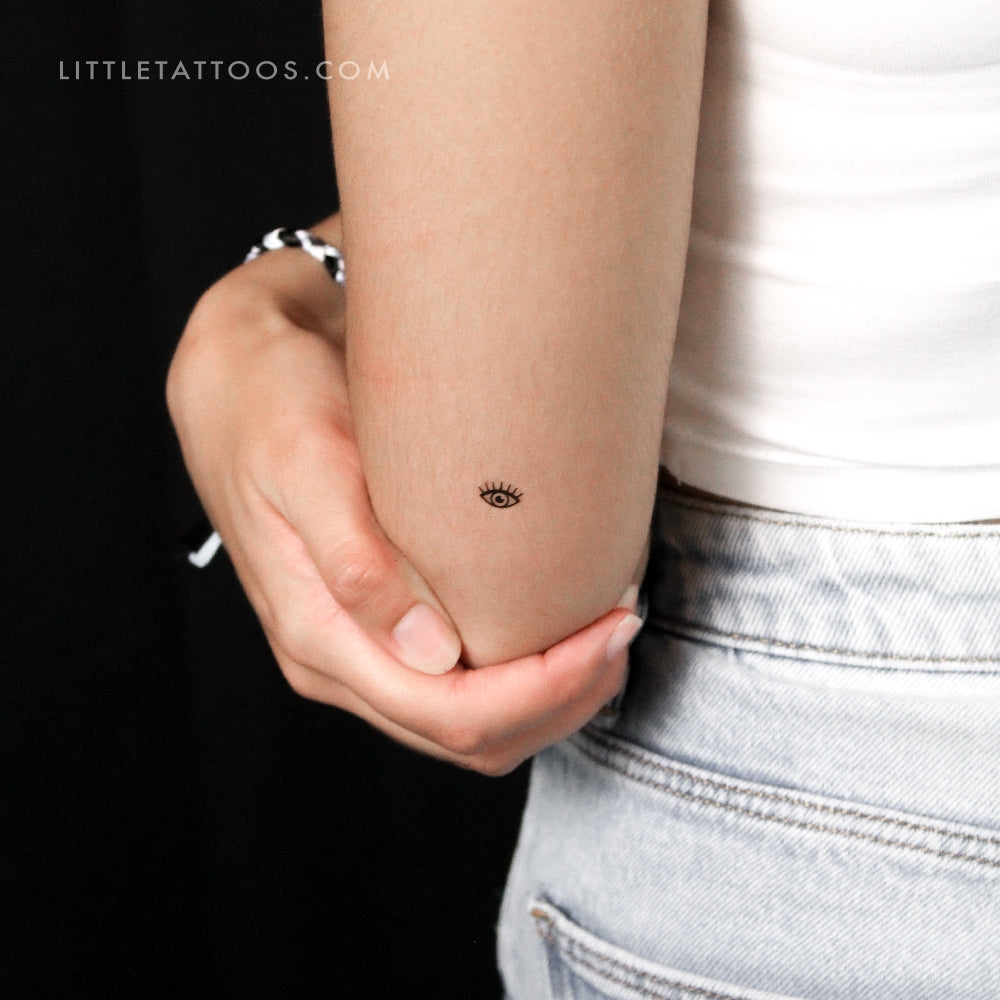 Tatuaje temporal de ojo pequeño - Juego de 3