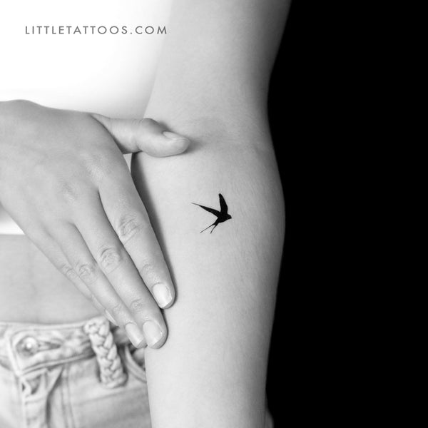Swallow Temporary Tattoo - Set of 3