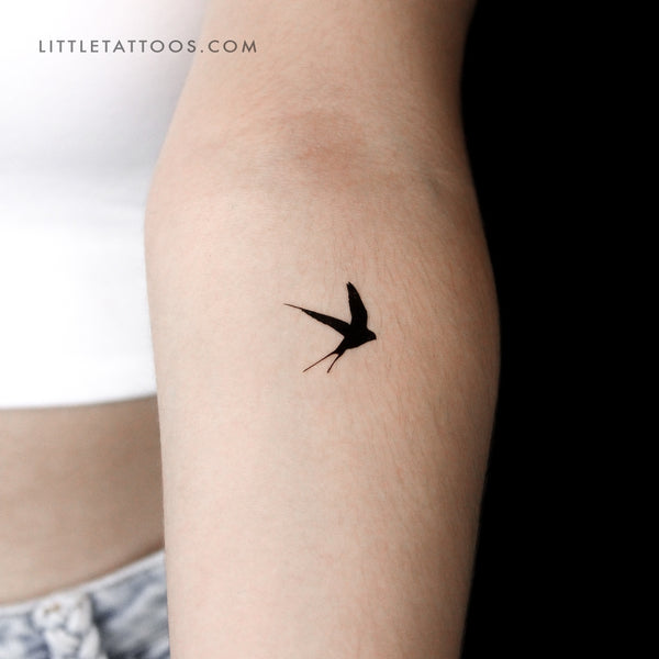 Swallow Temporary Tattoo - Set of 3