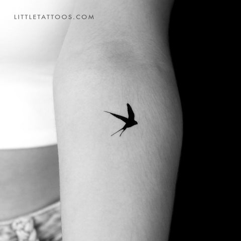Swallow Temporary Tattoo - Set of 3
