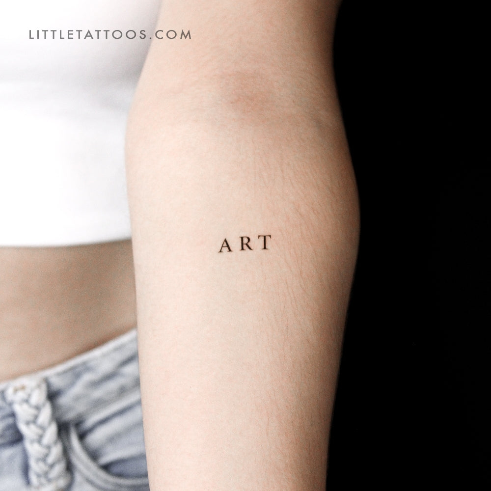 Tatuaje temporal 'ART' - Juego de 3