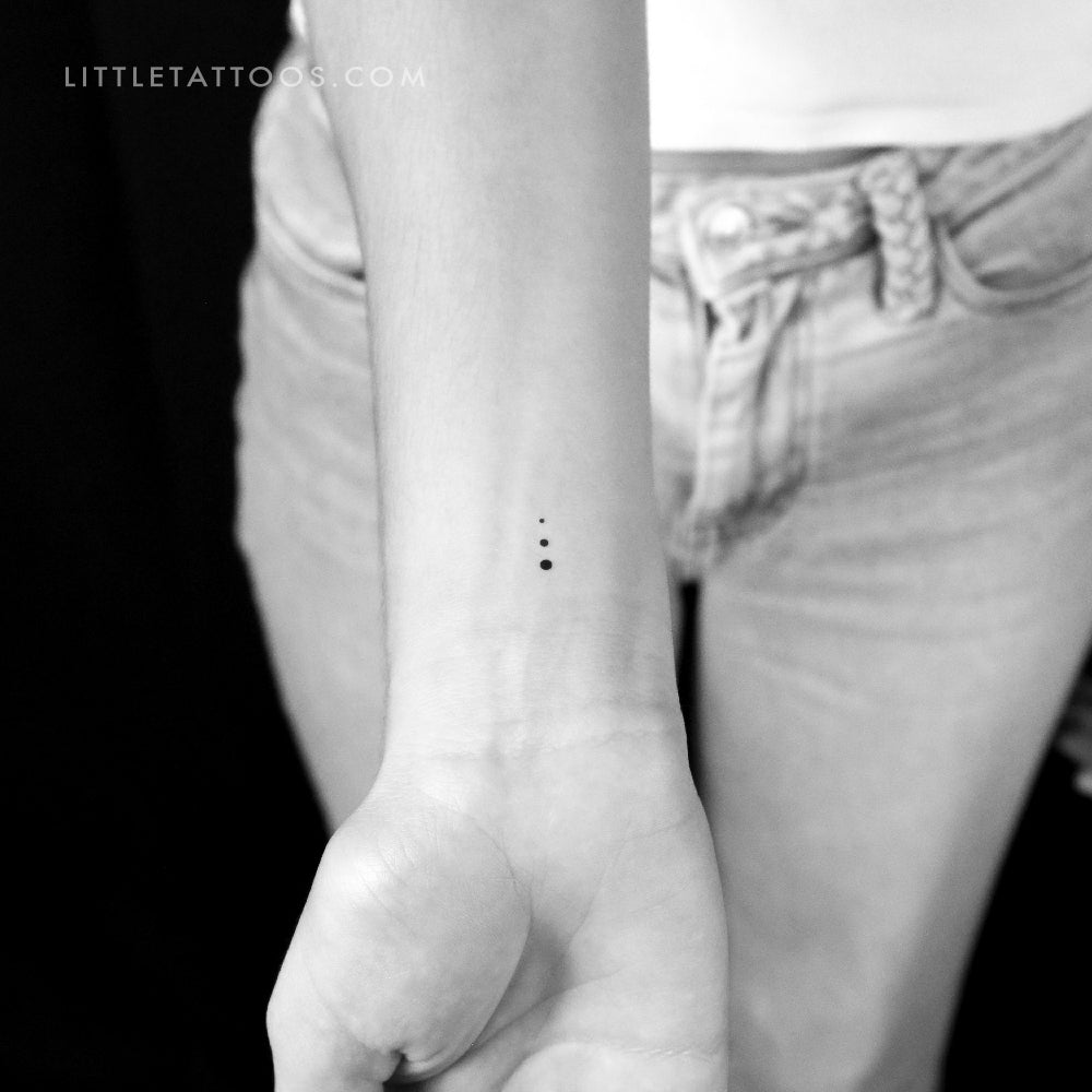 Gradual Dots Temporary Tattoo - Set of 3