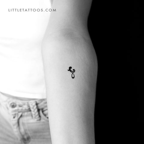 Mother Daughter Symbol Temporary Tattoo - Set of 3