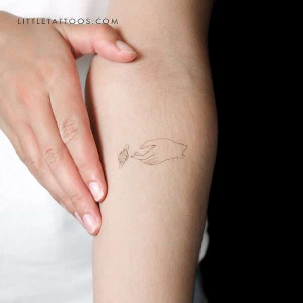 Saturn by Jakenowicz Temporary Tattoo - Set of 3