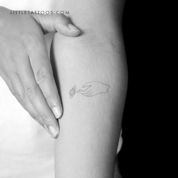 Saturn by Jakenowicz Temporary Tattoo - Set of 3