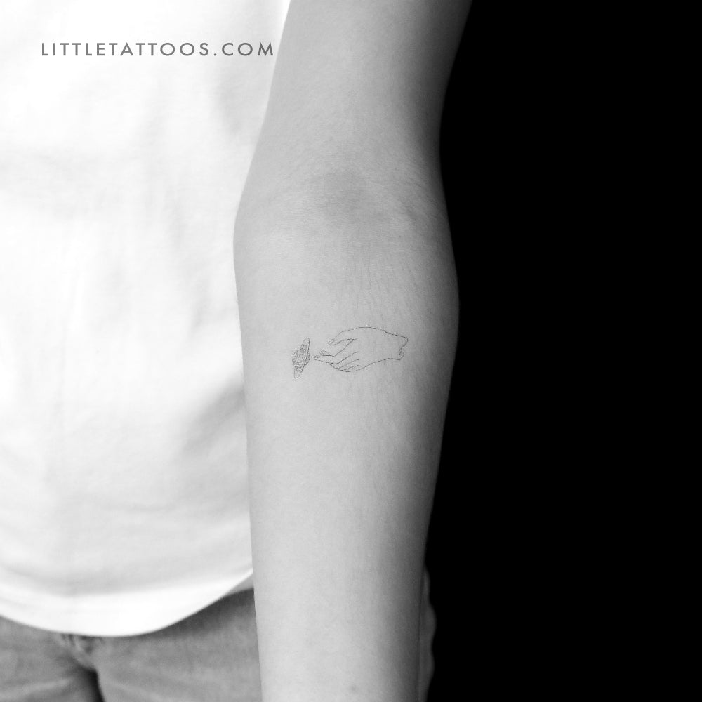 Saturn by Jakenowicz Temporary Tattoo - Set of 3