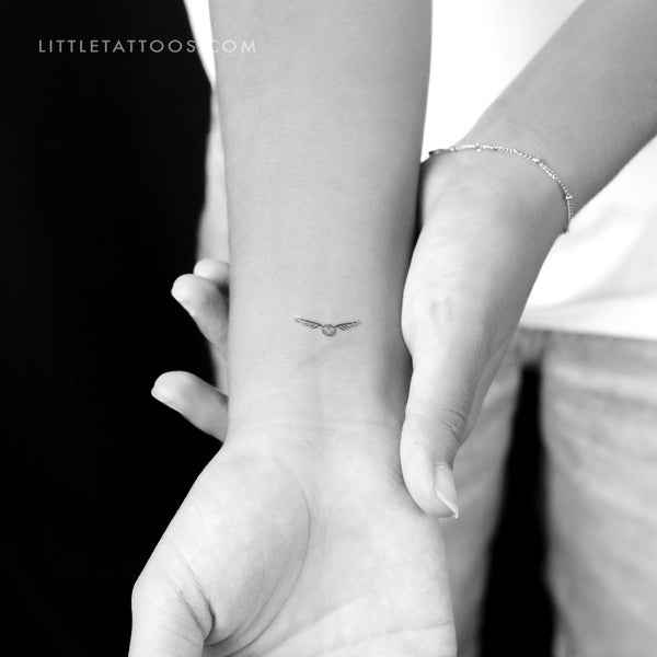 Golden Snitch Temporary Tattoo - Set of 3