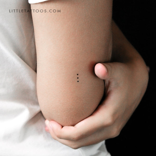 Three Tiny Dots Temporary Tattoo - Set of 3