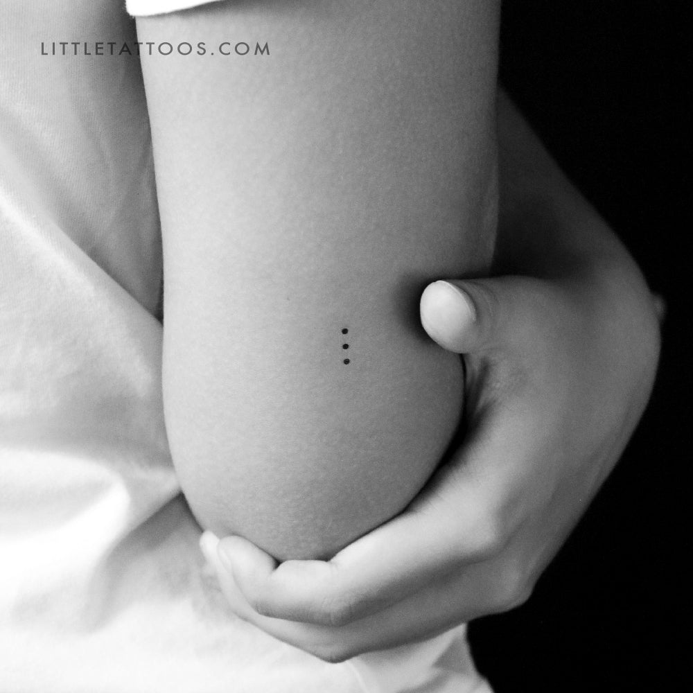 Three Tiny Dots Temporary Tattoo - Set of 3
