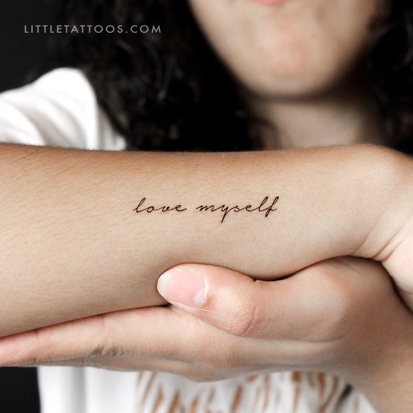 Love Myself Temporary Tattoo - Set of 3