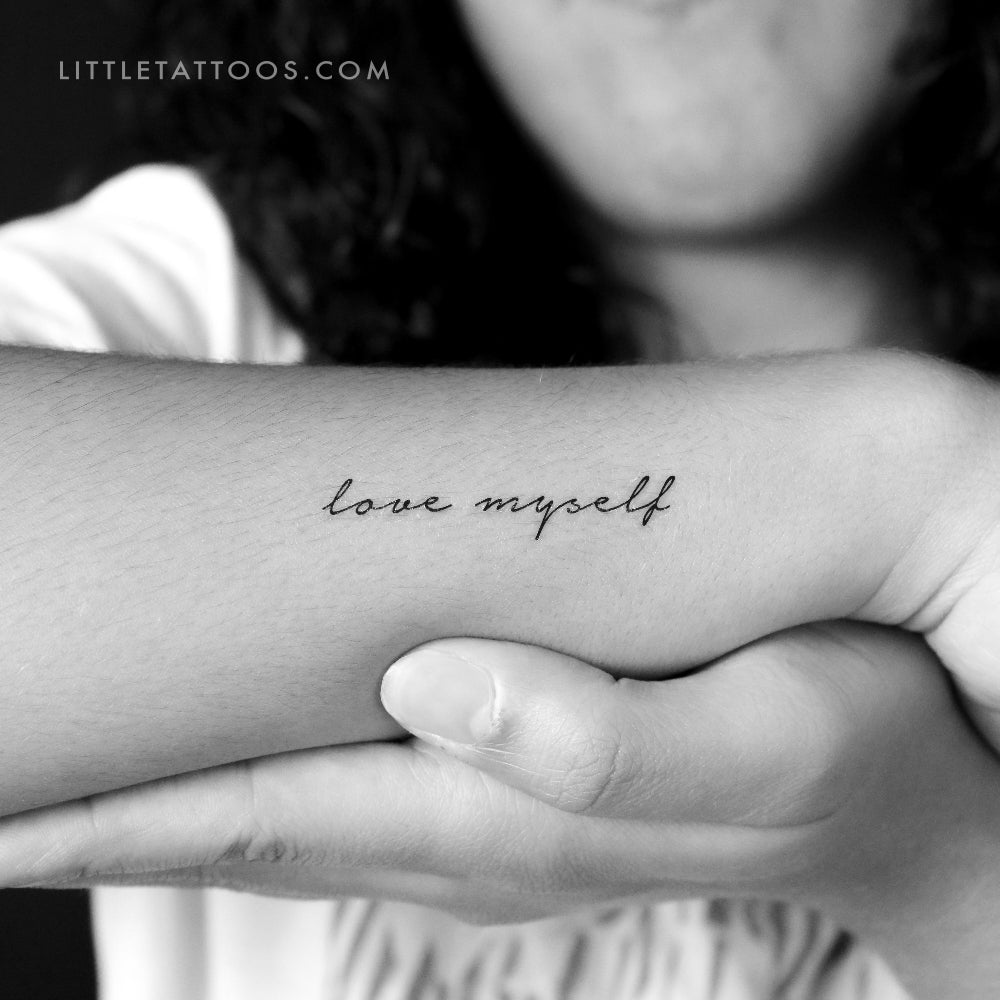 Tatuaje temporal "Love Myself" - Juego de 3