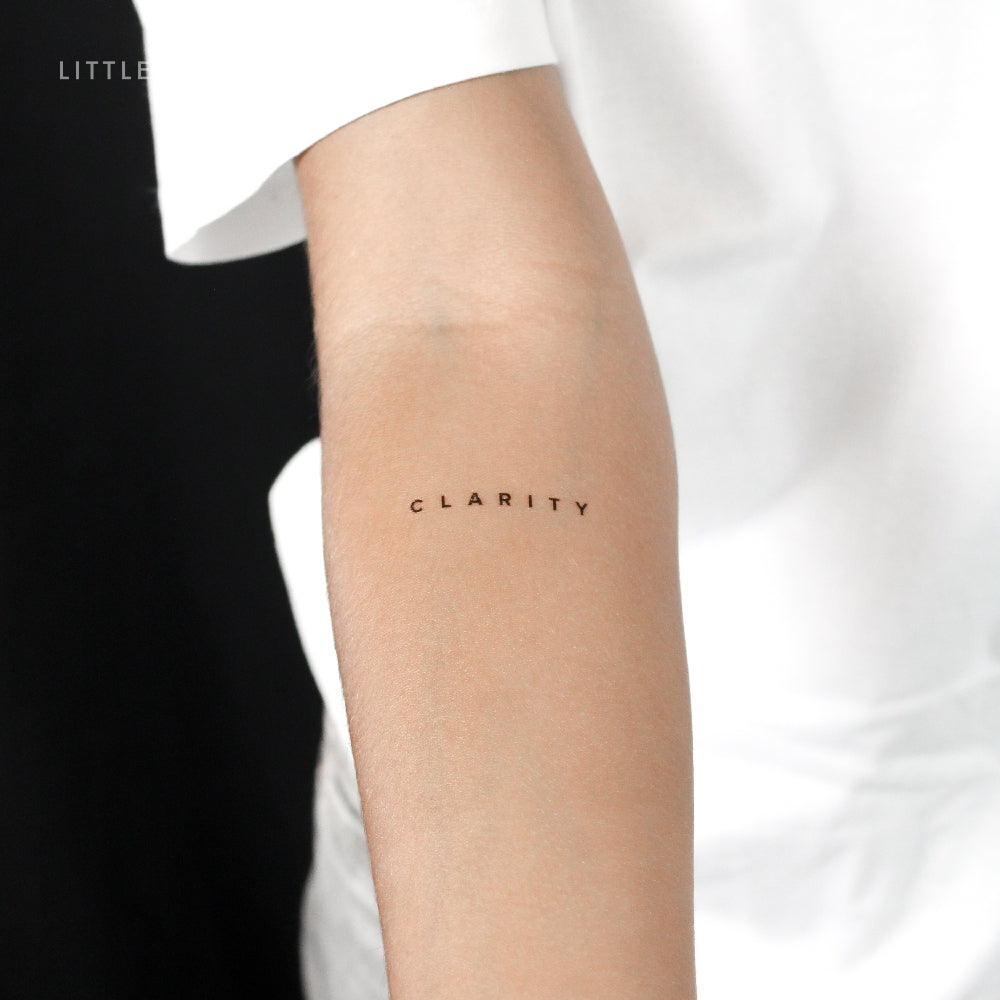 Tatuaje temporal «Claridad» - Juego de 3