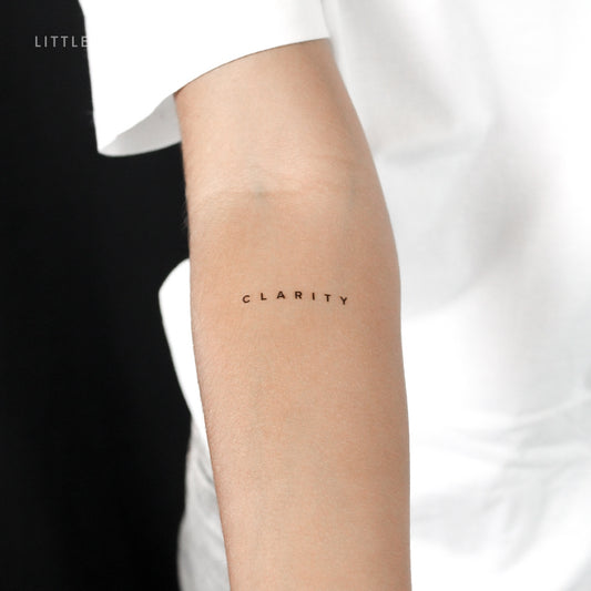 Tatuaje temporal «Claridad» - Juego de 3