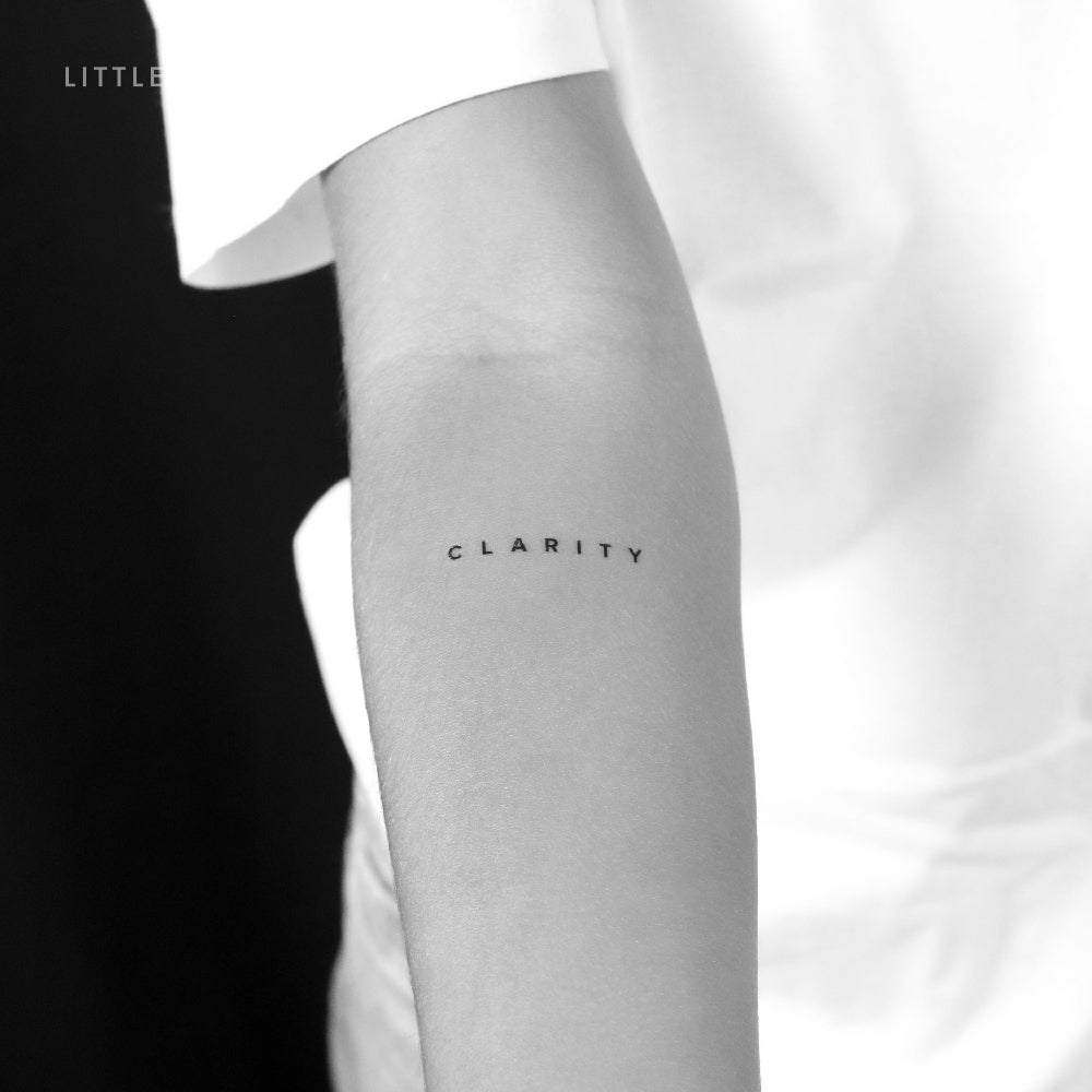 Tatuaje temporal «Claridad» - Juego de 3