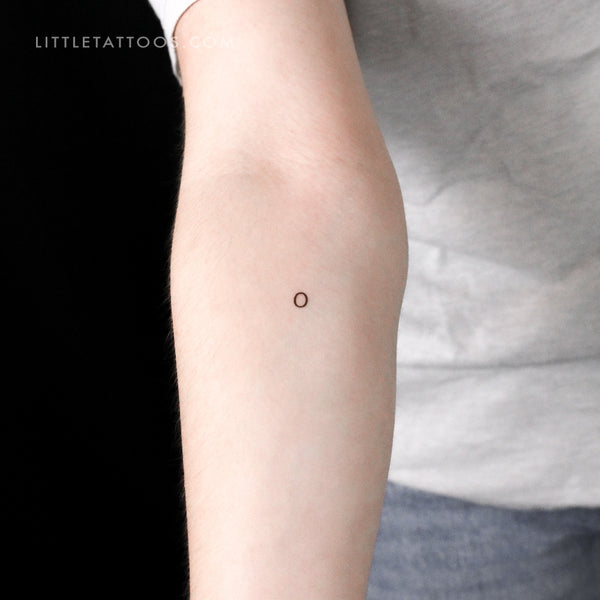 Number 0 Temporary Tattoo - Set of 3