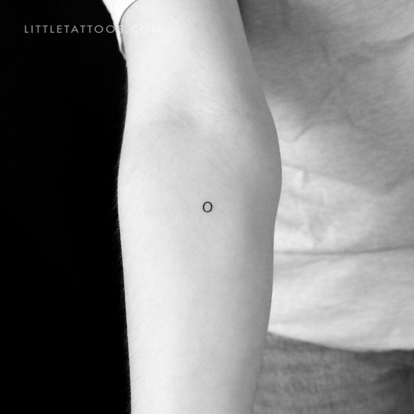 Number 0 Temporary Tattoo - Set of 3