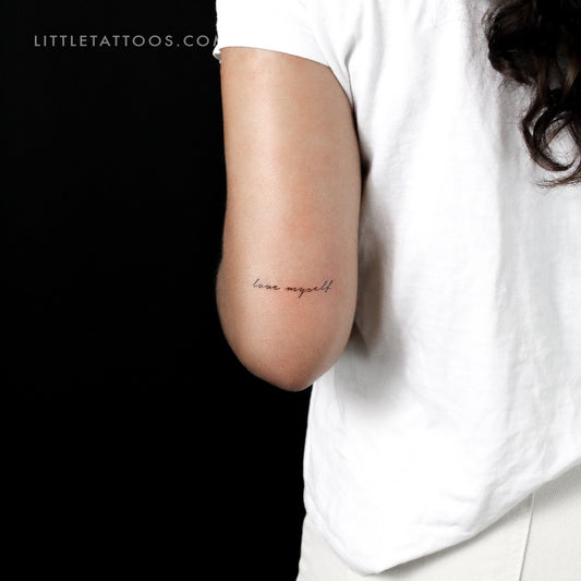 Tatuaje temporal "Love Myself" - Juego de 3