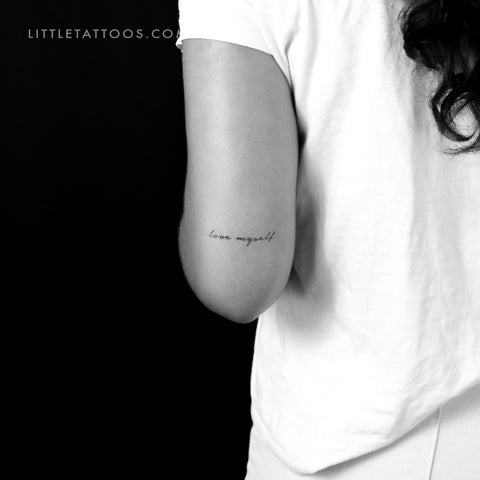Love Myself Temporary Tattoo - Set of 3