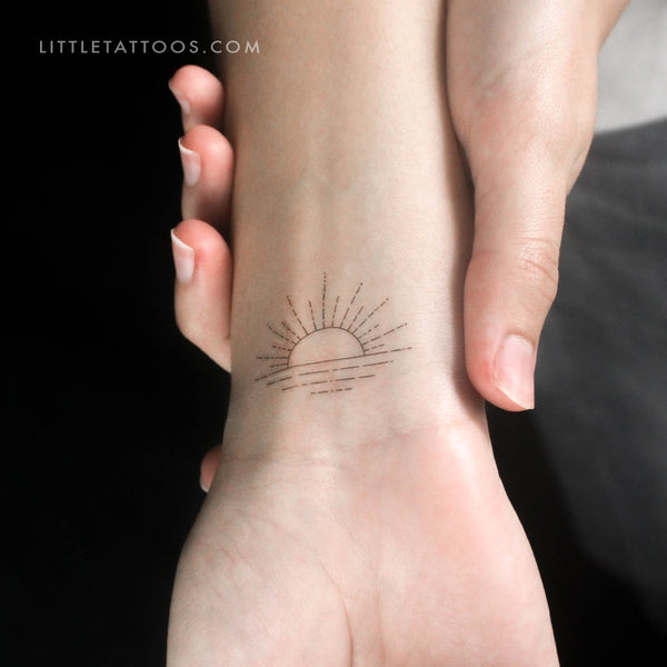 Sunset by Jakenowicz Temporary Tattoo - Set of 3